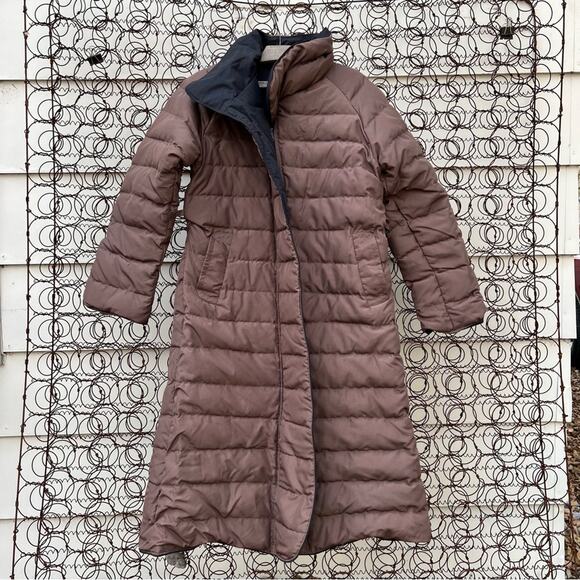 VTG Snowbird Denver long puffer down filled reversible winter coat parka MEDIUM - Picture 1 of 6